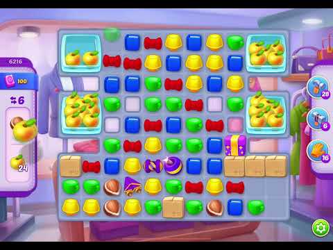 HomeScapes Level 6216 no boosters (22 moves)