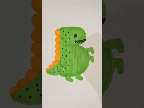 #dessin #facile #tuto #dinosaure #apprendre #centredeloisirs #educatif #jeunemaman #jeunesse