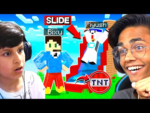 I TROLLED Piyush Joshi In A Minecraft BUILD HACKS Competition!