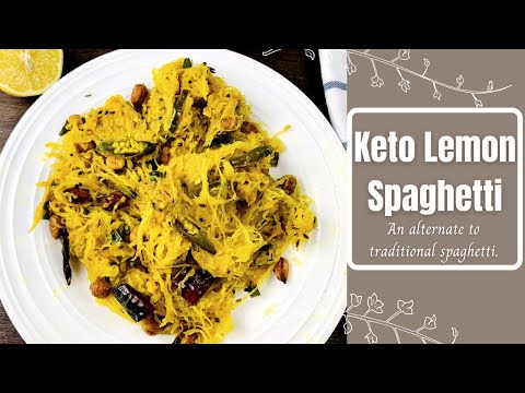 SPAGHETTI SQUASH RECIPES IN INDIAN STYLE | SPICY LEMON SPAGHETTI | Hameesha