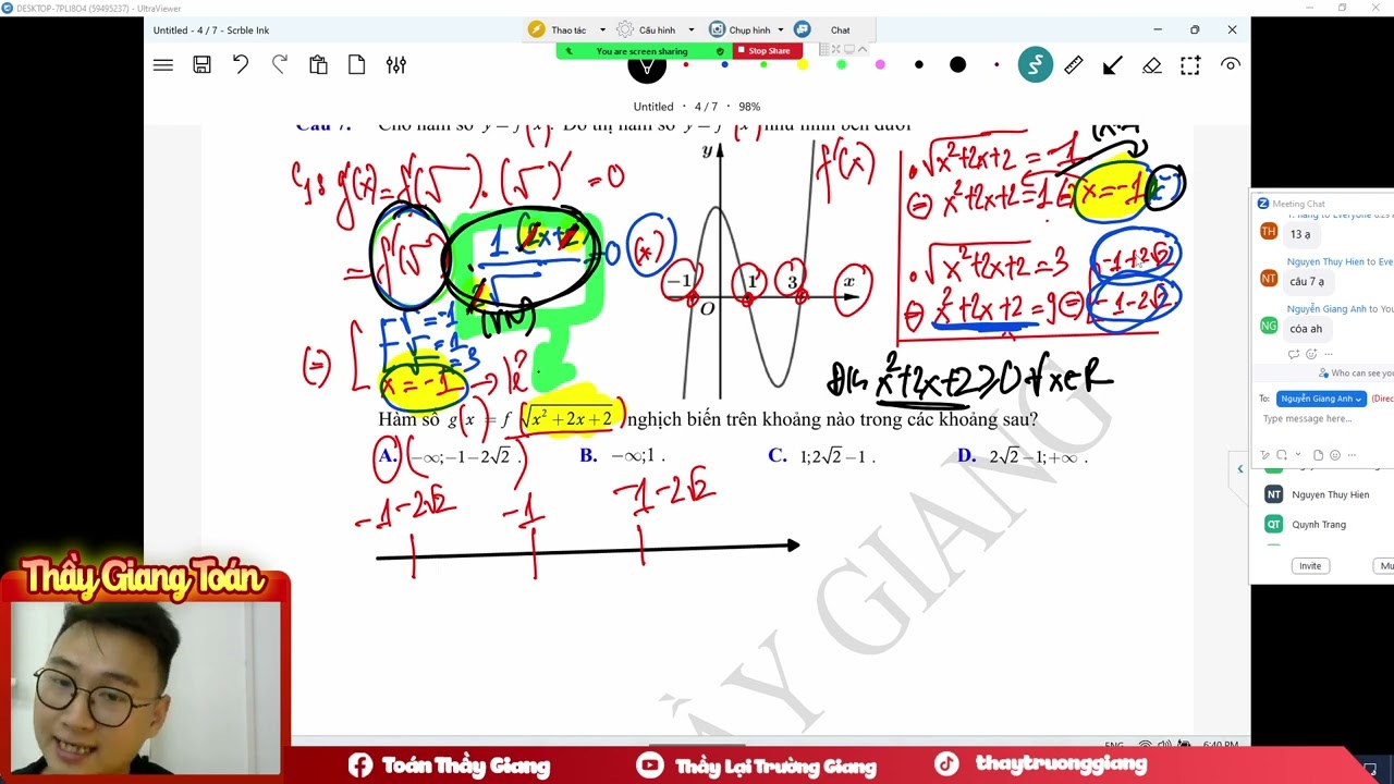 HÀM HỢP CƠ BẢN (ĐƠN ĐIỆU - CỰC TRỊ) BUỔI 2
