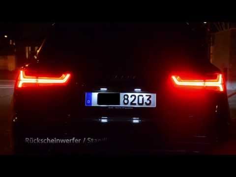 Audi A6 Facelift 2015 - LED Rückleuchten bei Nacht