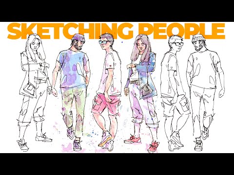 How to SKETCH PEOPLE step by step!✍🏼