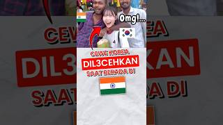 Download lagu Cewe Korea Dil3c3hkan di India 😨#shorts mp3