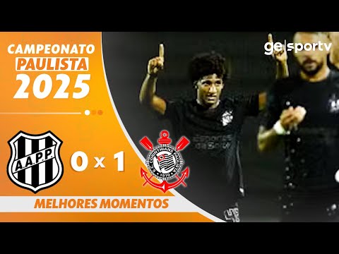 Gols e lances de Ponte Preta x Corinthians
