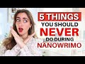 How to Have The WORST NaNoWriMo of Your Life