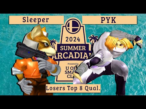 Sleeper (Fox) vs. PYK (Sheik) - Losers Top 8 Qualifier - SK Summer Arcadian 2024