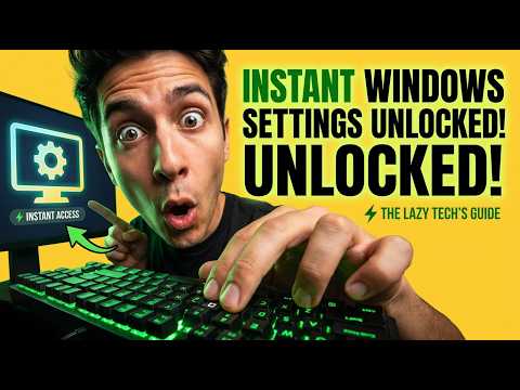 ⚡ The Lazy Tech's Guide to Instant Windows Settings Access |Hero Extract