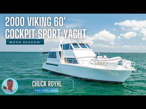 2000 Viking 60 Cockpit Sport Yacht Moon Shadow Video