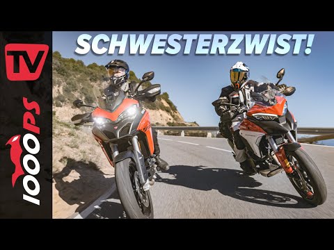 Muss es immer die Große sein? Ducati Multistrada V2 S vs. V4 S Reiseenduro Vergleichstest 2022