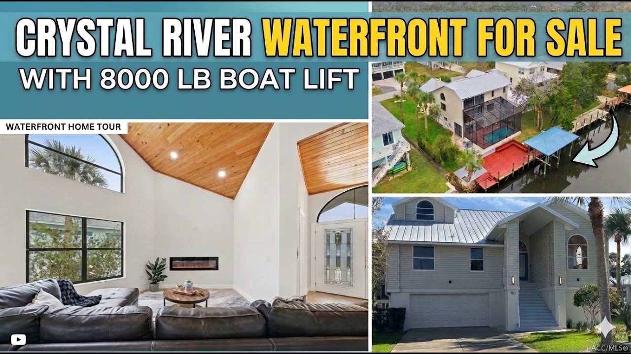 Cinematic tour: The Ultimate Retreat: Refined Waterfront Oasis in Crystal River Florida MLS#850612