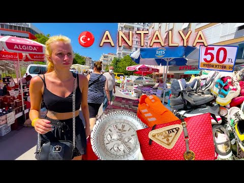 ANTALYA LARA BAZAAR SIRINYALI SOSYETE PAZARI on Saturdays Fake market #turkey #antalya #bazaar #Lara