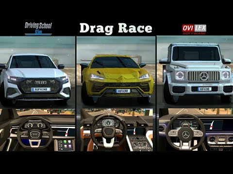 Driving School Sim: RSQ8 vs Urus vs G63 AMG | Drag Race | Ovilex