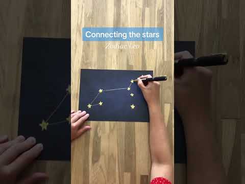 Grab some paper and a pen! Connect the stars and draw the constellation Leo with us ♌