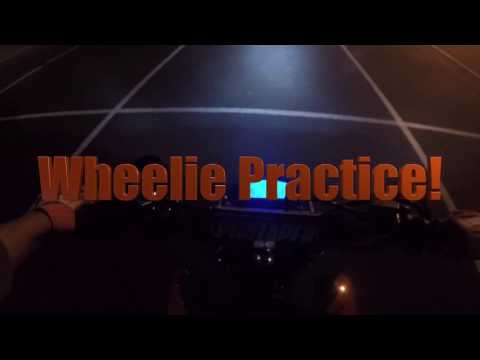 Grom Wheelie Practice