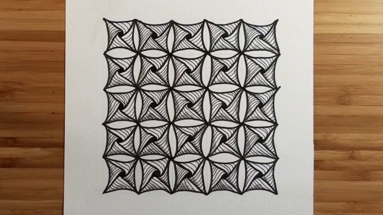 Zentangle Instructional for Yew-Dee Pattern - How To