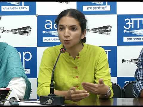 AAP Leader Atishi along with AISA - CYSS Joint PC on ABVP Hooliganism in DUSU Polls