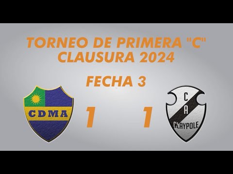 Primera "C" Clausura 2024 - Fecha 3 - Alem 1 Claypole 1 - Resumen