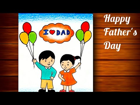 Father's Day Card Drawing || Father's Day Special...