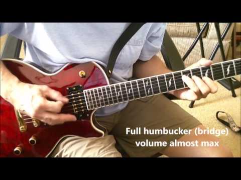 Les Paul Gibson Dirty Fingers clean and dirty tones