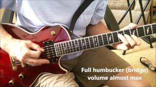 Les Paul Gibson Dirty Fingers clean and dirty tones