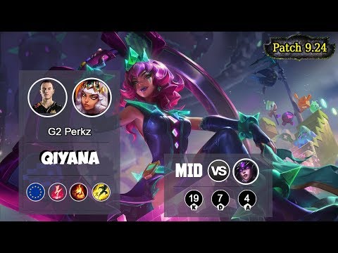 G2 Perkz Qiyana MID vs Syndra | LOL | S9 EUW Grandmaster - Full Gameplay