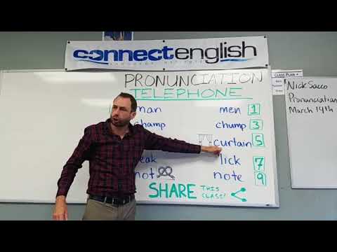 Connect English Pronunciation Telephone, Volume 16 - La Jolla Campus