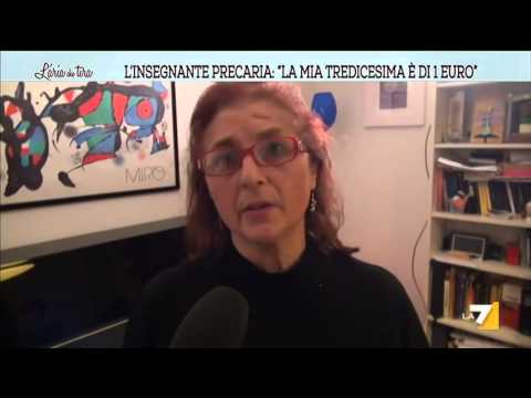 L’insegnante precaria: ‘La mia tredicesima è di 1 euro’