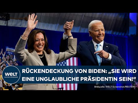 US-WAHL: Erster gemeinsamer Auftritt! Harris kriegt Rückendeckung von Joe Biden - Trump schäumt!