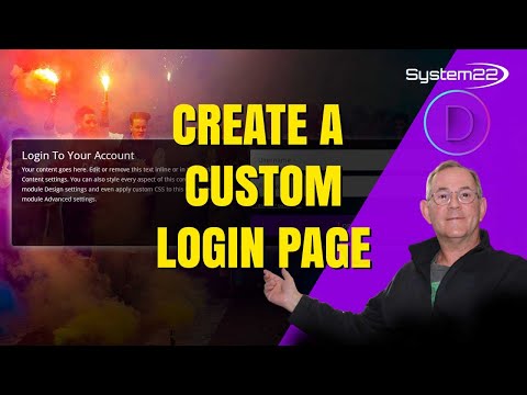 Divi Theme Create A Custom Login Page