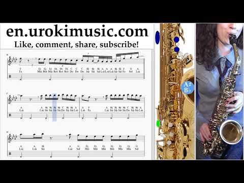 How to Play Saxophone (Tenor) Ozuna x Romeo Santos - El Farsante Remix Tabs um-i352