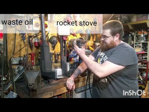 homemade diy waste oil rocket stove heater. a new take on natural draught oil burners, cheap heating
