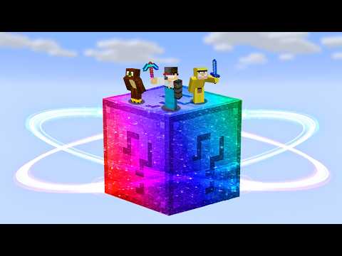 Minecraft, But On 1 Super GIANT Lucky Block