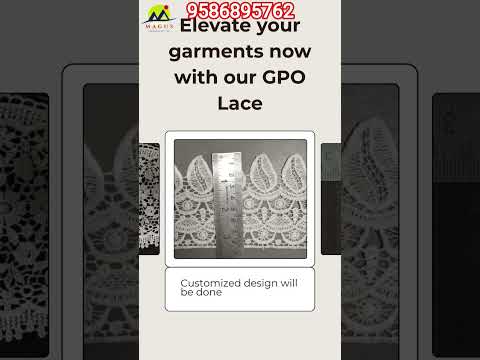 Semi-Dull White Single Sided GPO Lace