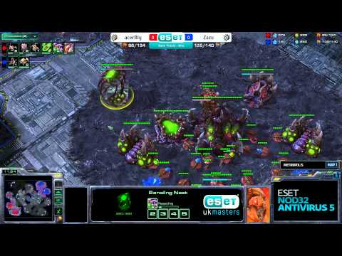 ESET UK Masters Online Qualifier #1 - [Z] Zazu vs [Z] Bly - Map 1
