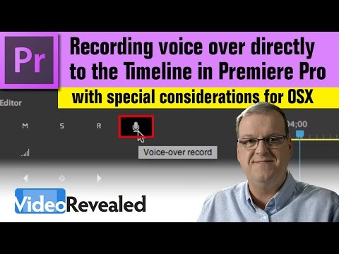 Recording voice over directly to the Timeline in Adobe Premiere Pro