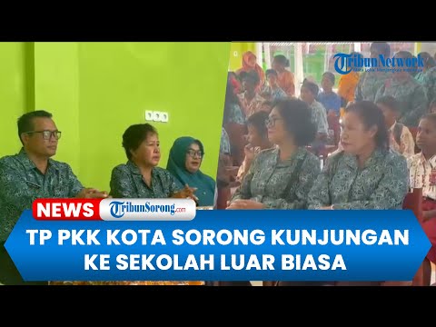 TP PKK Kota Sorong Kunjungan ke SLB, Beri Bantuan Dukung Siswa Berkebutuhan Khusus