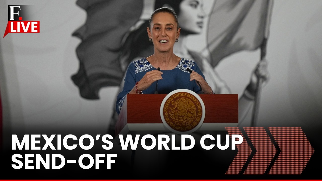 LIVE: Mexican President Claudia Sheinbaum Presents Flag to Mexico's World Cup Team
