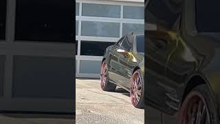 Mercedes Benz Coupe On Rose Gold  Rims #mercedes #outrageouspaint #lifewithog #amazingcars