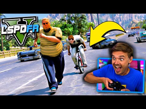 I used his UNICYCLE against him! (LSPDFR GTA 5 Police Mod) #GTA5LSPDFR