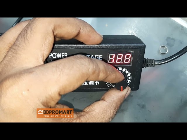Vídeo relacionado con Fuente de alimentación Universal Regulable, 3 V ~ 24 V 3A 72W Ajustable Variable AC/DC Adaptador, 100 V-240 V AC a DC Converter con Pantalla de tensión LED y 14 Puntas y convertidor de polaridad