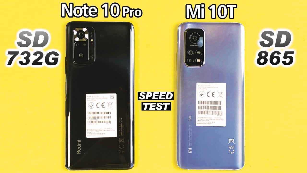 Redmi Note 10 Pro vs Mi 10T - SPEED TEST!