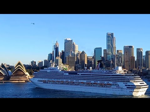 Thumbnail for Carnival Splendor departs Sydney.  19th of May 2024.