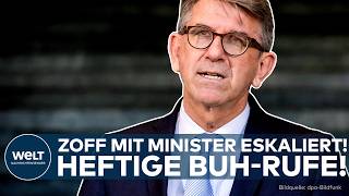 LEIPZIGER BUCHMESSE: Streit um Minister schaukelt sich weiter hoch – Buh-Rufe üb