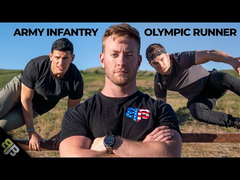 Olympic Runner vs Army Infantry ULTIMATE Fitness Battle | Battle Bunker