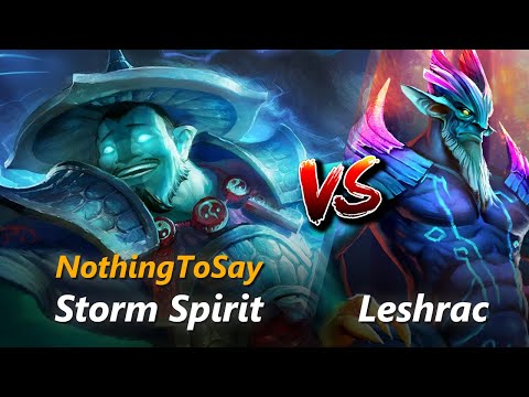 NothingToSay mid Storm Spirit vs Leshrac | First 10 minutes