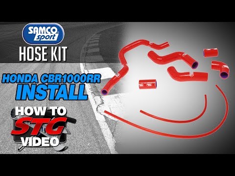 How to Install Samco Sport Radiator Hose Kit on Honda CBR1000RR from Sportbiketrackgear.com