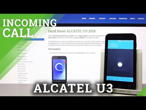 ALCATEL U3 Incoming Call – How to Answer, Mute, Hang a Call?