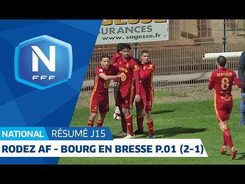J15 : Rodez Aveyron Football - Bourg en Bresse Péronnas 01 (2-1), le résumé I National FFF 2018-2019