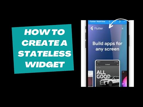 The Best way to create a stateless widget in flutter